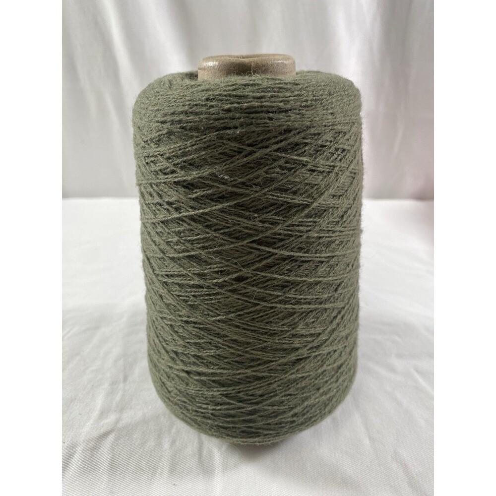 Cone Yarn Spool Yarn Green 30% Wool 240g Net Weight #774
